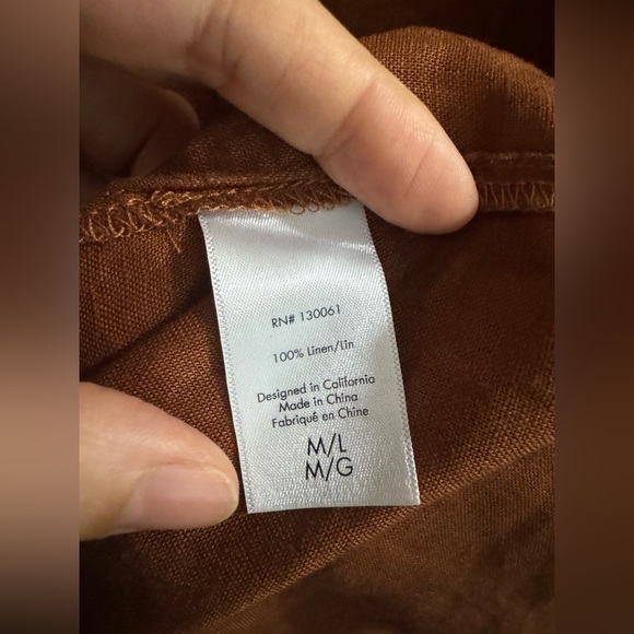 L*SPACE Rio Linen Tunic - Coffee size M / L - Picture 16 of 16